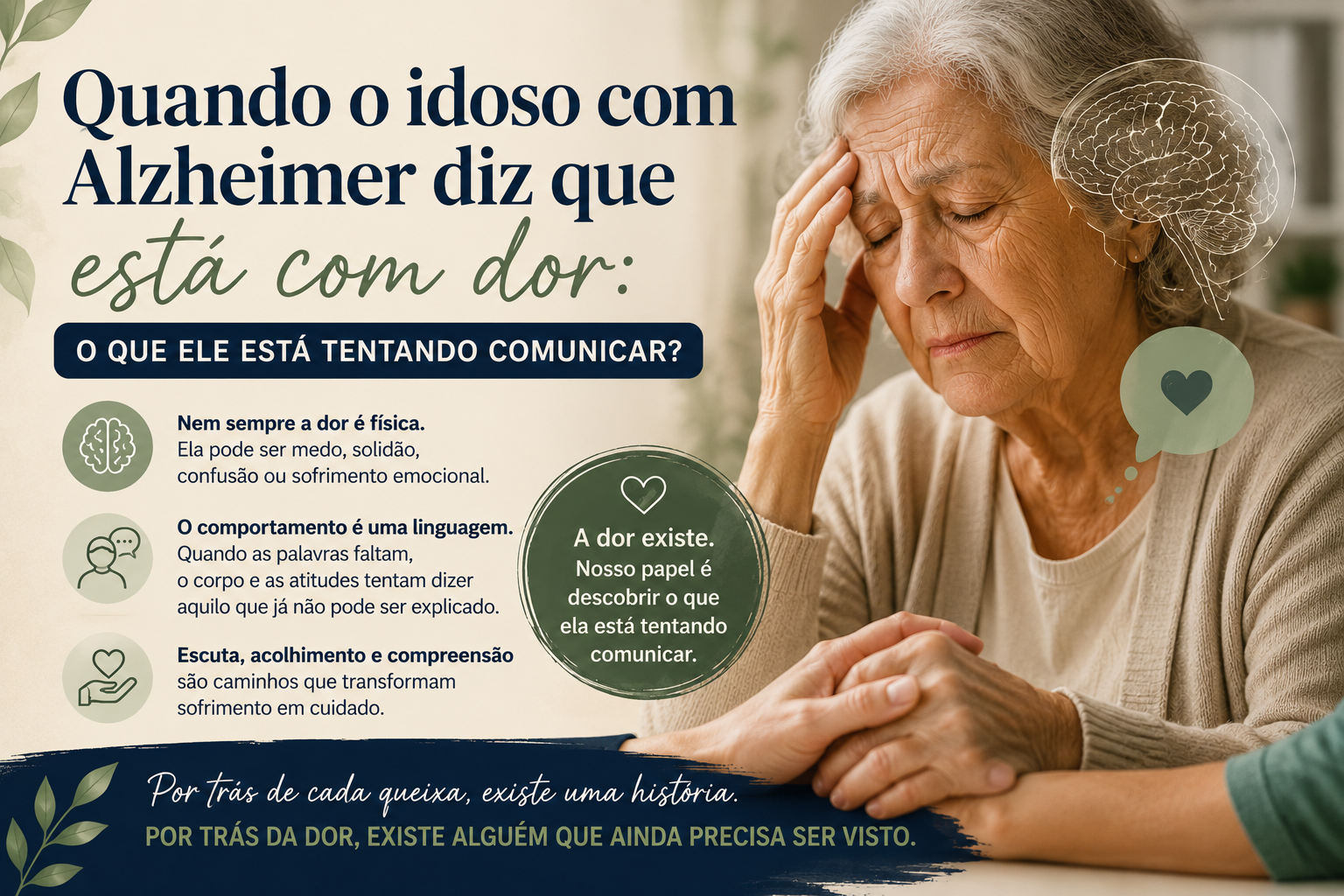 Quando o Idoso com Alzheimer Diz que Está com Dor: O Que Ele Está Tentando Comunicar?