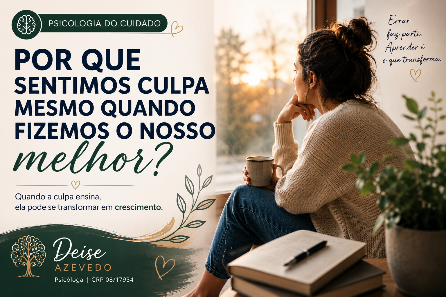 Por que sentimos culpa mesmo quando fizemos o nosso melhor?