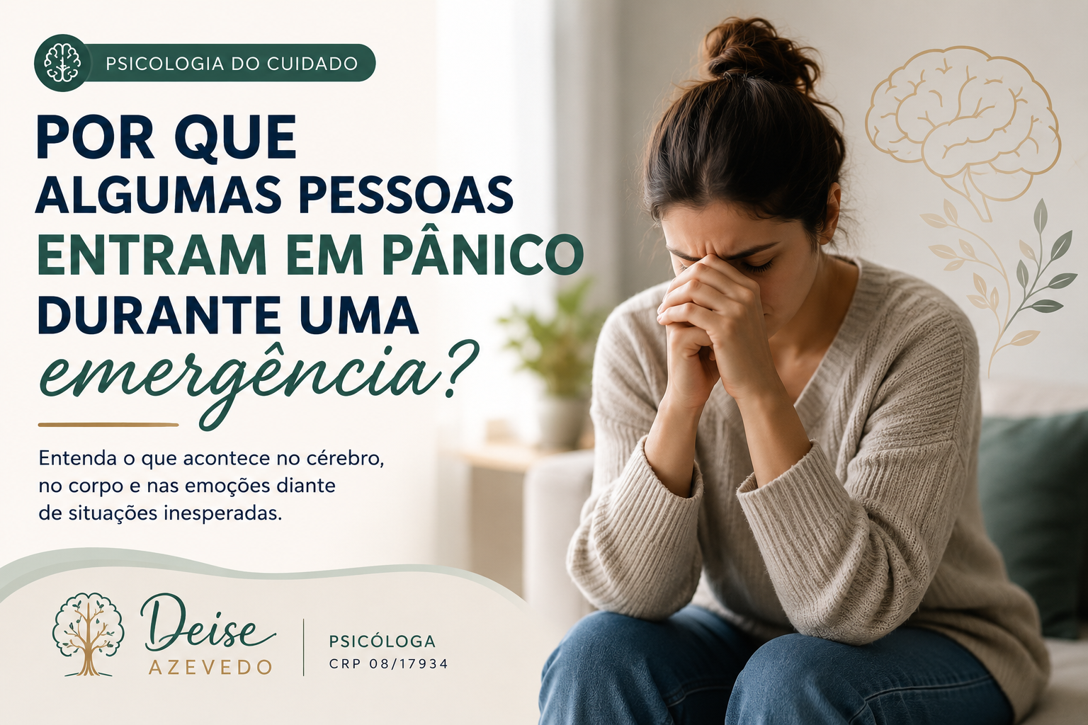 Quando o corpo reage antes da razão: por que algumas pessoas entram em pânico durante uma emergência?